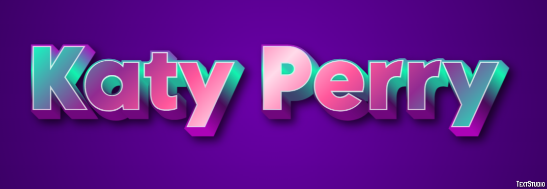 Katy Perry Effet de Texte