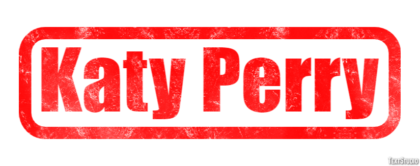 Katy Perry Effet de Texte