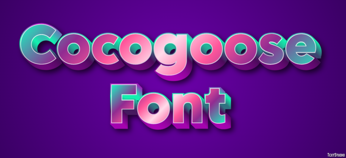 Cocogoose Font Text Effect