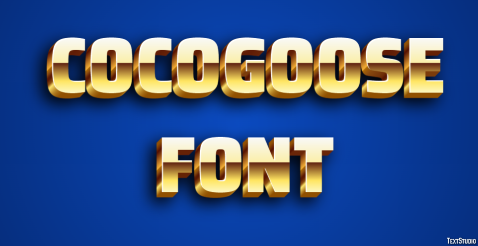 Cocogoose Font Text Effect