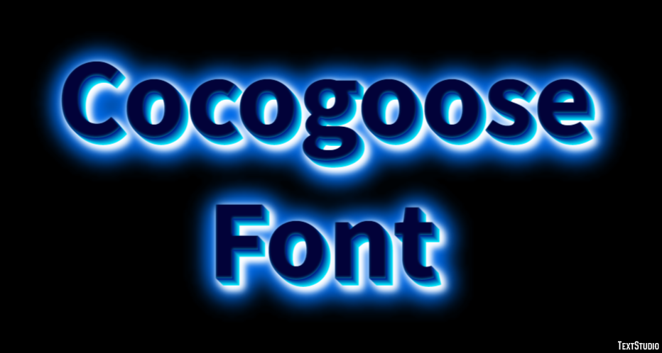 Cocogoose Font Text Effect