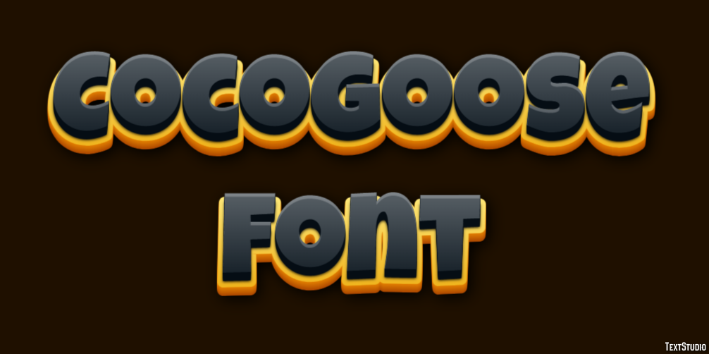 Cocogoose Font Text Effect
