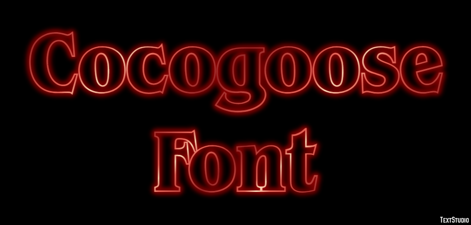 Cocogoose Font Text Effect
