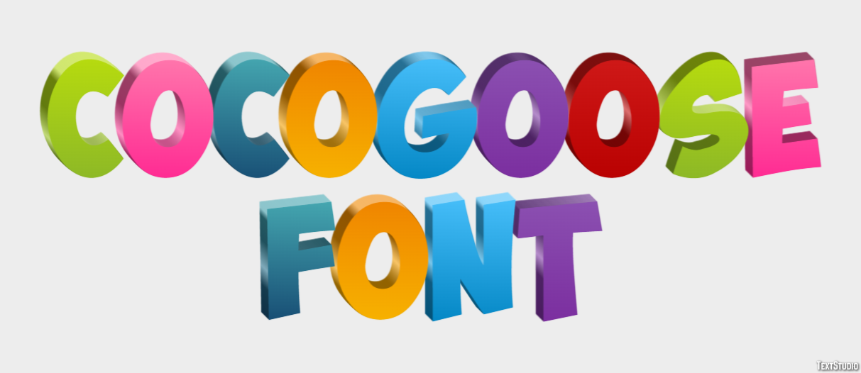 Cocogoose Font テキスト効果