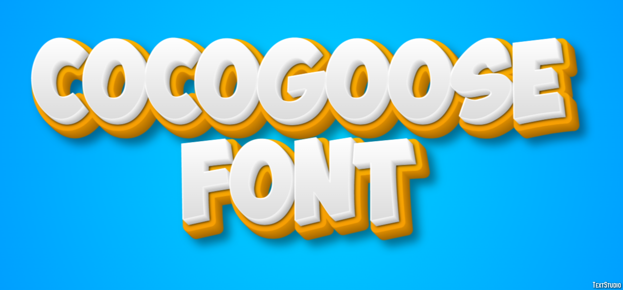 Cocogoose Font Эффект текста