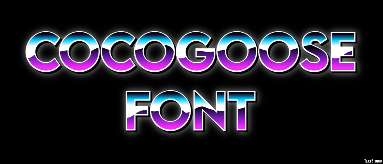 Cocogoose Font Text Effect