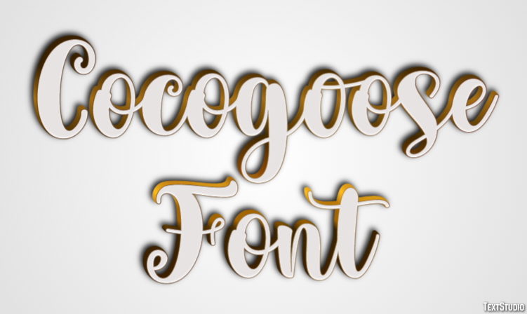 Cocogoose Font Text Effect