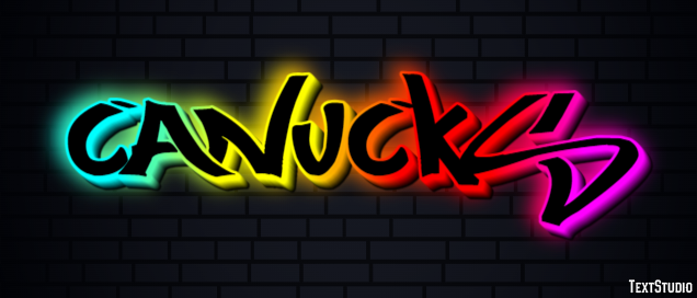 Canucks Texteffekt