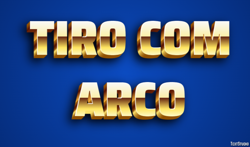 Tiro com arco Efeito de texto