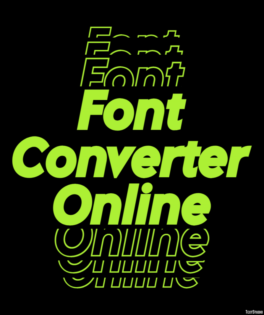 Font Converter Online Efekt tekstowy