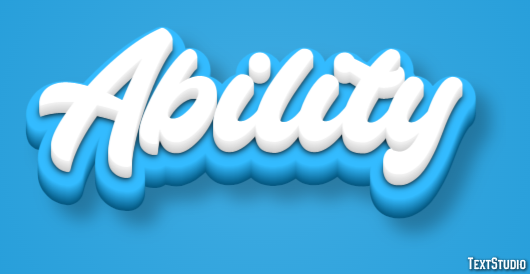 Ability Text Effect