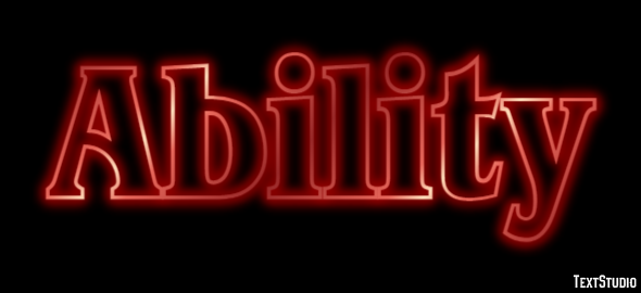 Ability Text Effect