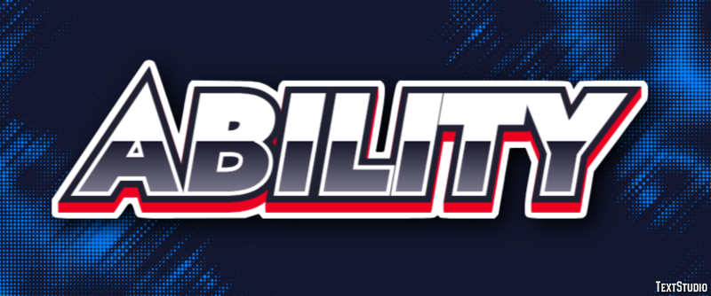 Ability Text Effect