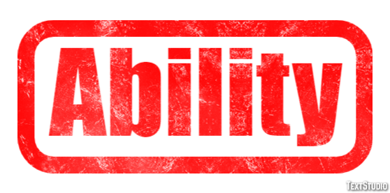 Ability Text Effect