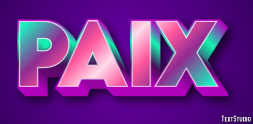 Paix Effet de texte
