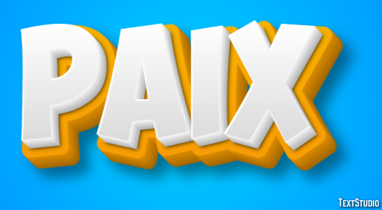 Paix Effet de texte