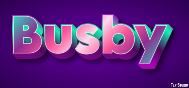 Busby Text effect