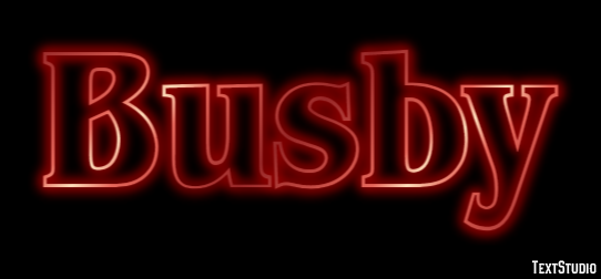 Busby Text effect