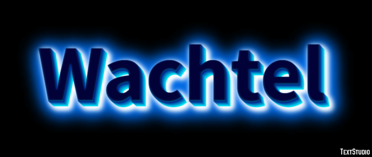 Wachtel Texteffekt