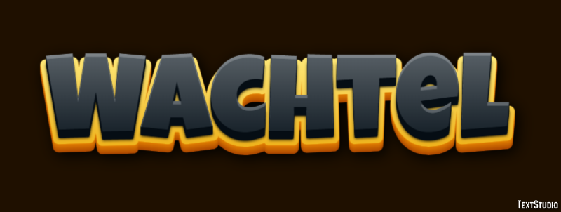 Wachtel Texteffekt