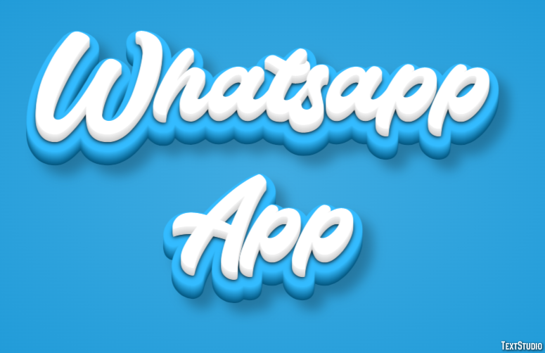 Whatsapp App Effetto testo