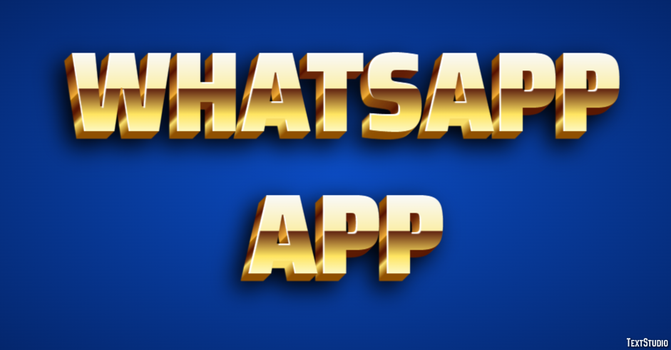 Whatsapp App Effetto testo