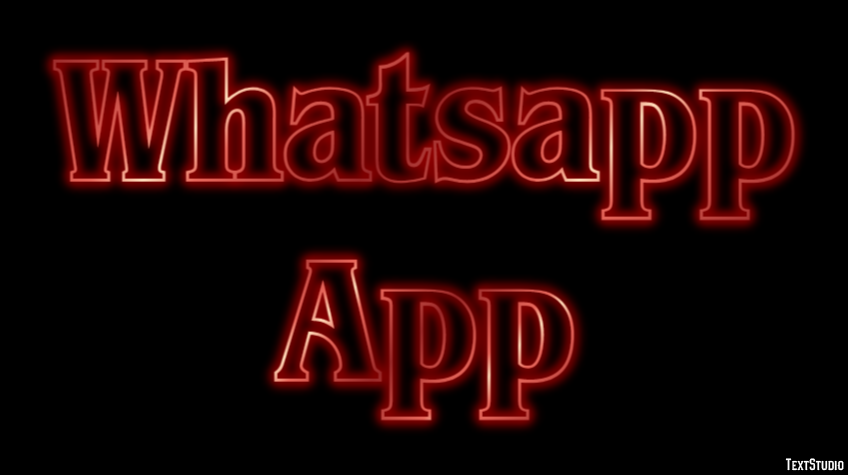 Whatsapp App Effetto testo