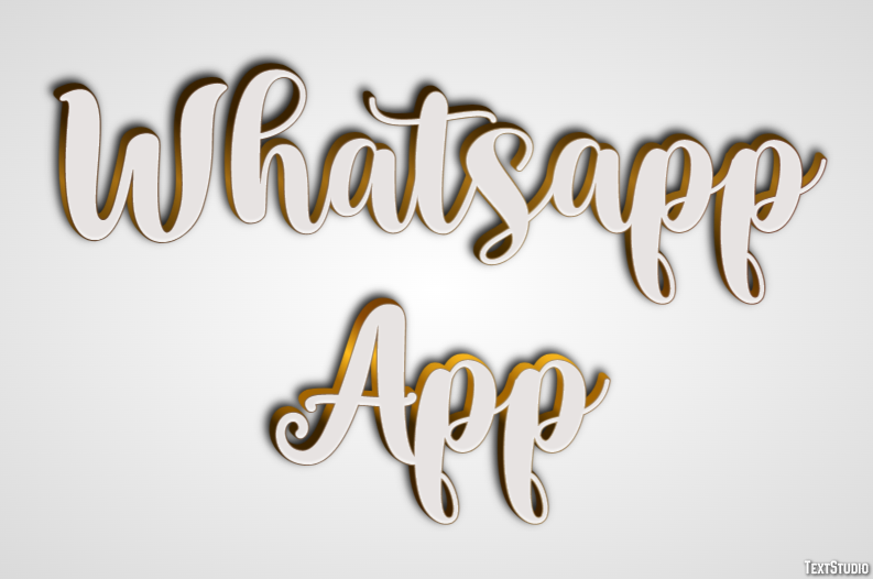 Whatsapp App Effetto testo