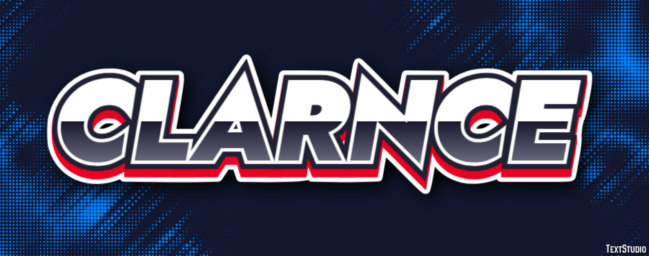 Clarnce Text effect