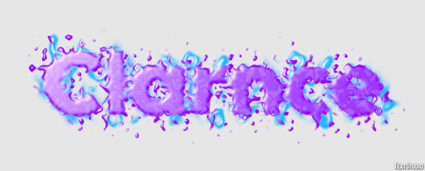 Clarnce Text effect