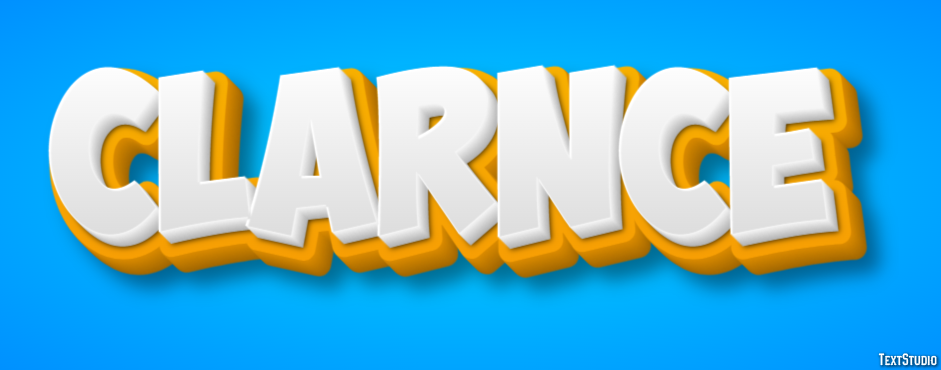 Clarnce Text effect