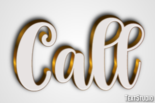 Call Tekst Effect