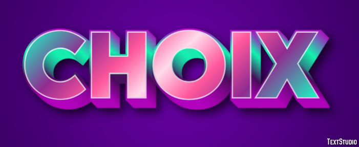 Choix Effet de Texte
