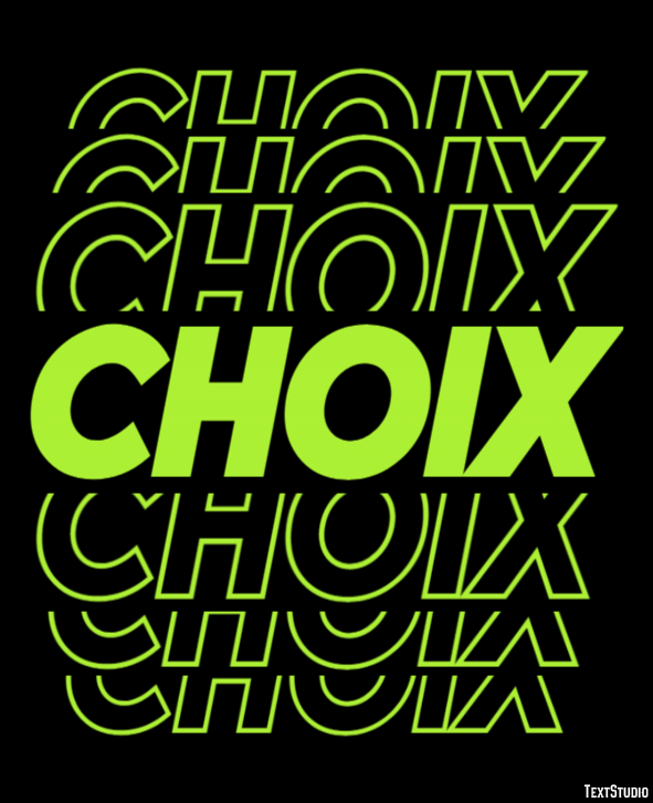 Choix Texteffekt
