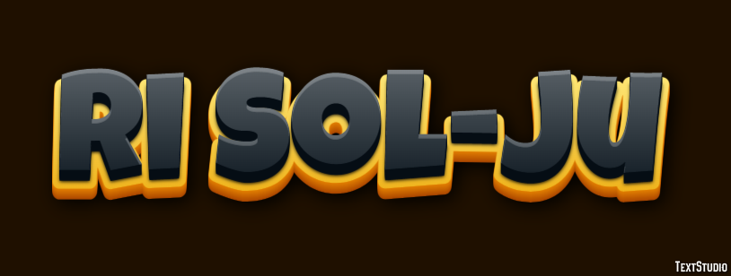Ri Sol-ju Text Effect