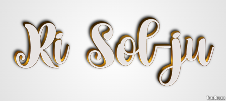 Ri Sol-ju Text Effect