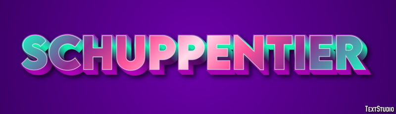 Schuppentier Efecto de texto