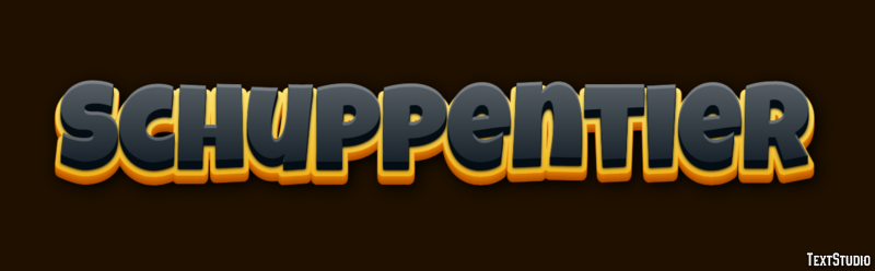 Schuppentier Efecto de texto