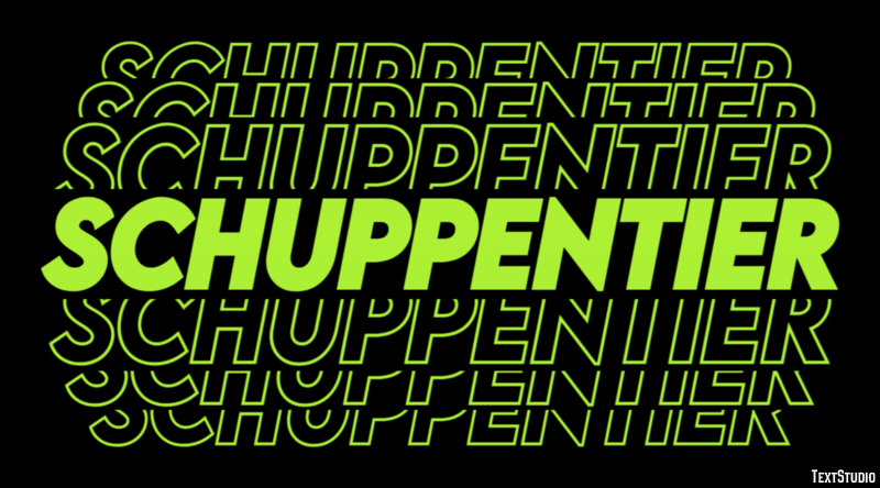 Schuppentier Efecto de texto