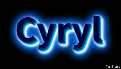 Cyryl Effetto testo