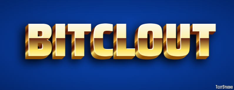 BitClout Efeito de texto