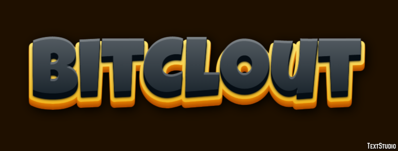 BitClout Efeito de texto