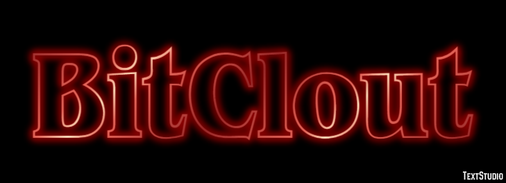 BitClout Efeito de texto