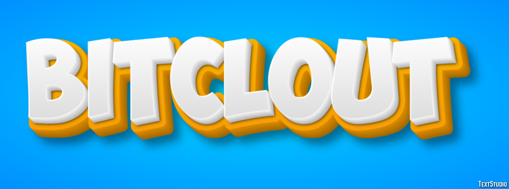 BitClout Efeito de texto