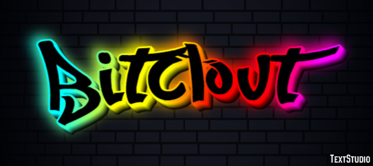 BitClout Efeito de texto