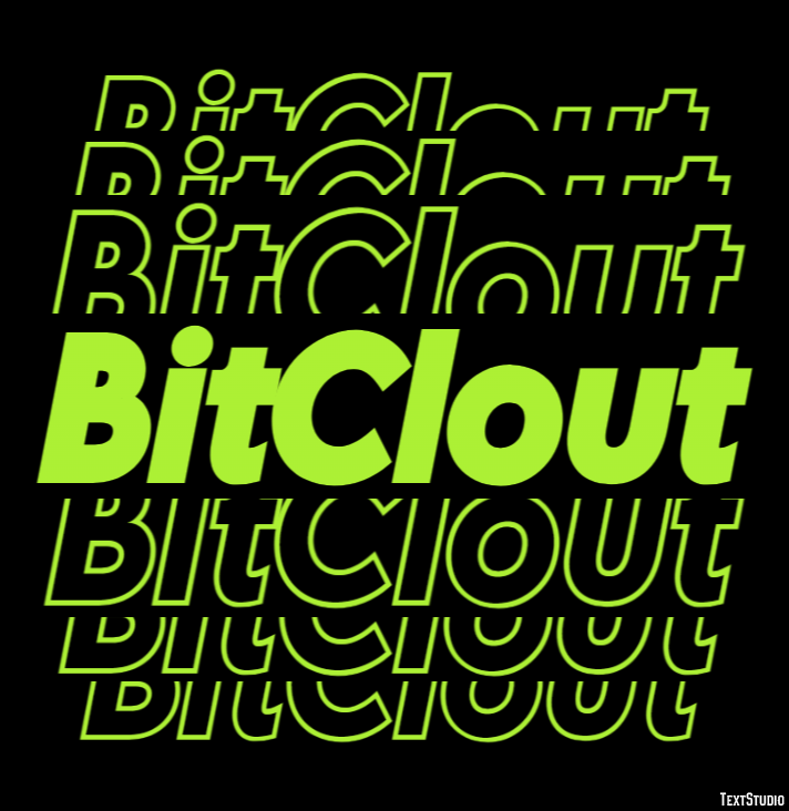 BitClout Эффект текста