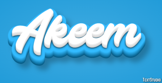 Akeem Efeito de texto