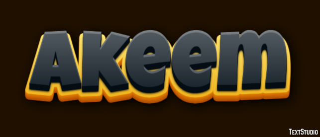 Akeem Text Effect