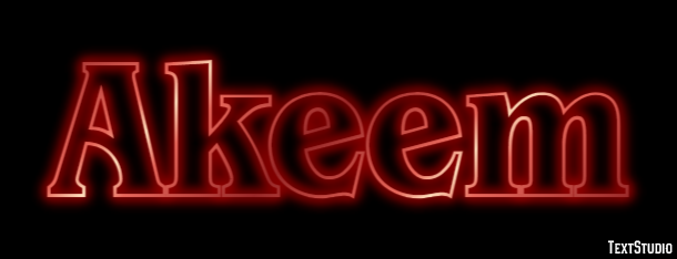 Akeem Efeito de texto