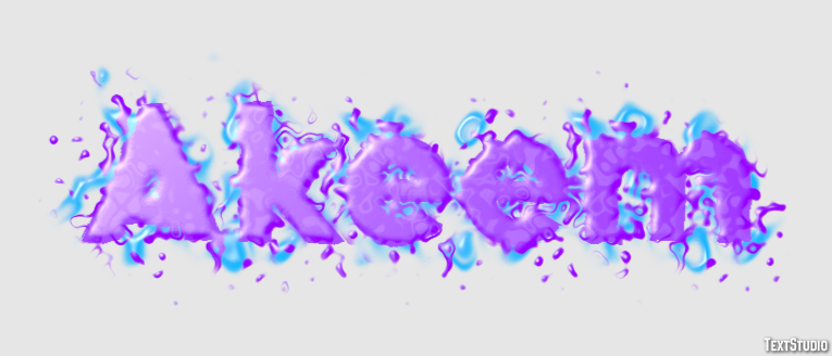 Akeem Efecto de Texto